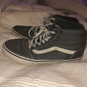 grey high top Vans